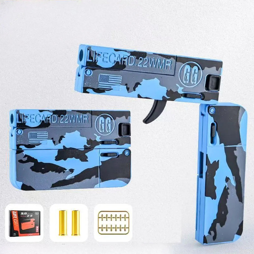 Life Card Toy Gun Mini Gun Toy For Boy Little Gun Look Real Age 8+ Birthday Gift Drop ship Shopify