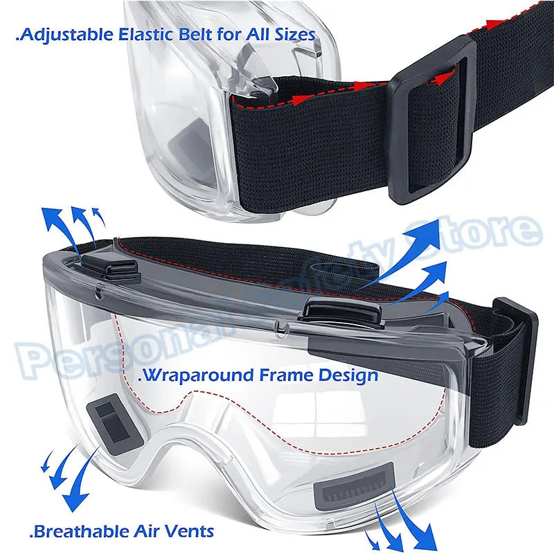 Dust-proof Eyeglasses Motorcycle Goggles Glasses Men Women Eye Protect Off-road Cycling Safety Anti Dust Glasses Protection