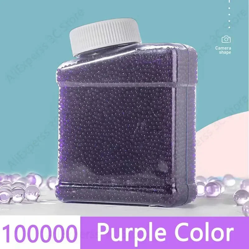 100000 7-8mm Blaster Gel Gun Ammo for Glock Pistol Toy Guns Water Ball Beads AK47 Gelblast M416