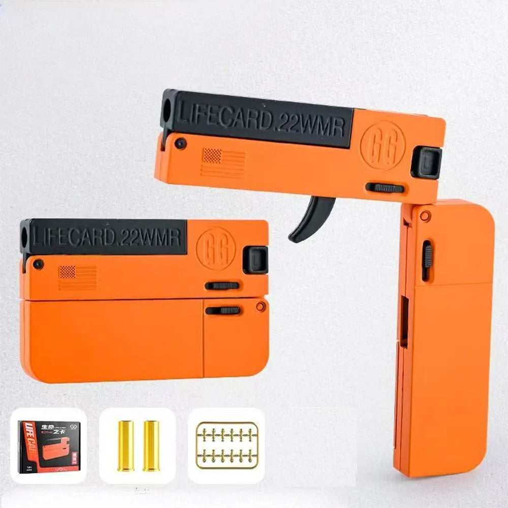 Life Card Toy Gun Mini Gun Toy For Boy Little Gun Look Real Age 8+ Birthday Gift Drop ship Shopify