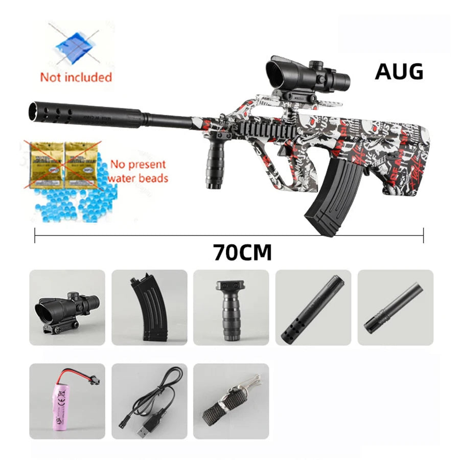 New Aug Manual All-In-One with Battery Charging Cable Game Model with the Same Outdoor Family Activity Hydrogel Toy Gun