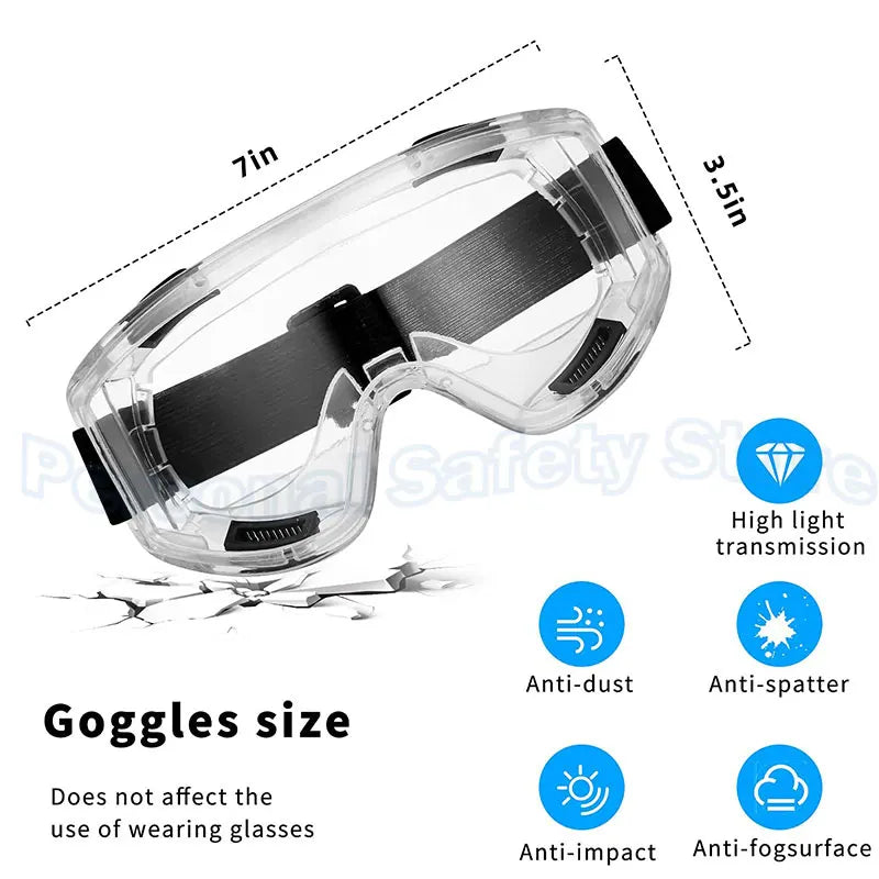 Dust-proof Eyeglasses Motorcycle Goggles Glasses Men Women Eye Protect Off-road Cycling Safety Anti Dust Glasses Protection