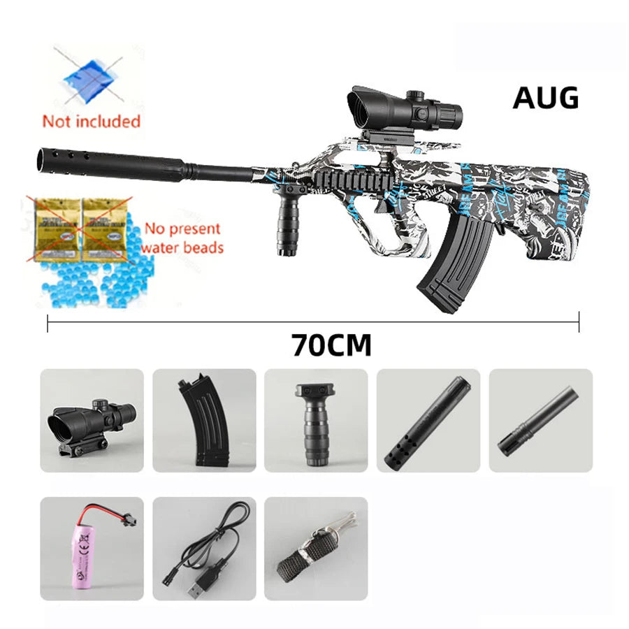 New Aug Manual All-In-One with Battery Charging Cable Game Model with the Same Outdoor Family Activity Hydrogel Toy Gun