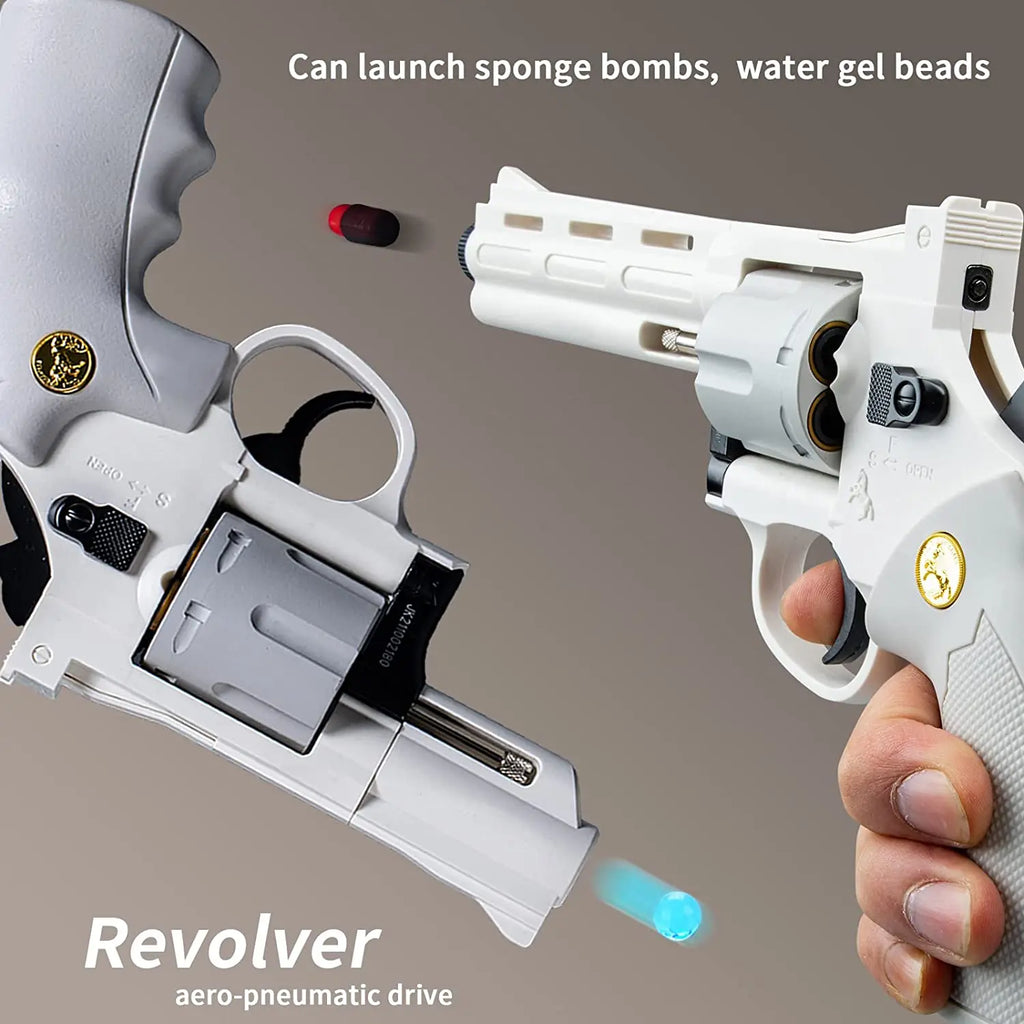 ZP5 357 Revolver Pistol Soft Foam Bullet Launcher Toy Gun Gel Ball Weapon Airsoft Shotgun Pistola for Kids Gift