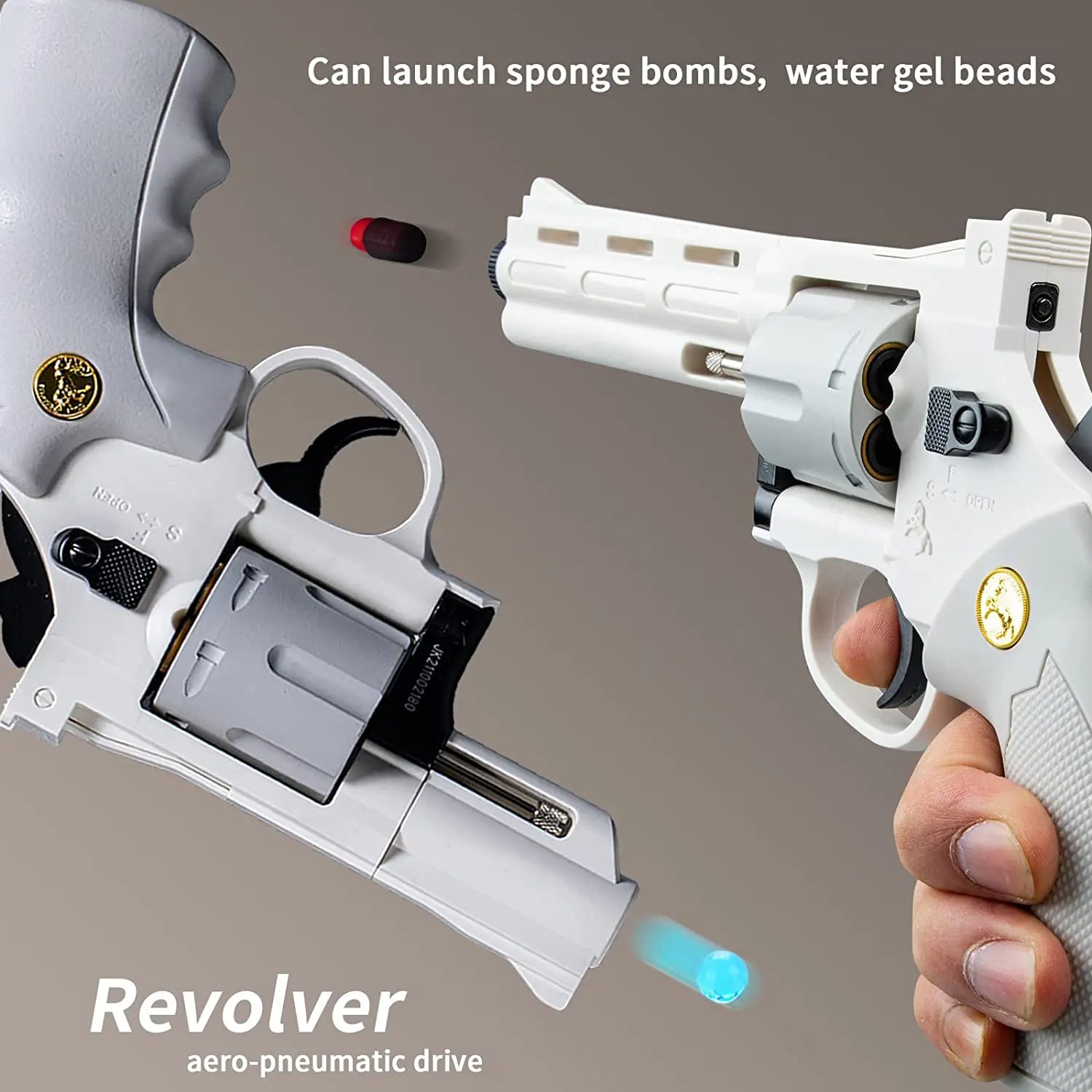 ZP5 357 Revolver Pistol Soft Foam Bullet Launcher Toy Gun Gel Ball Weapon Airsoft Shotgun Pistola for Kids Gift