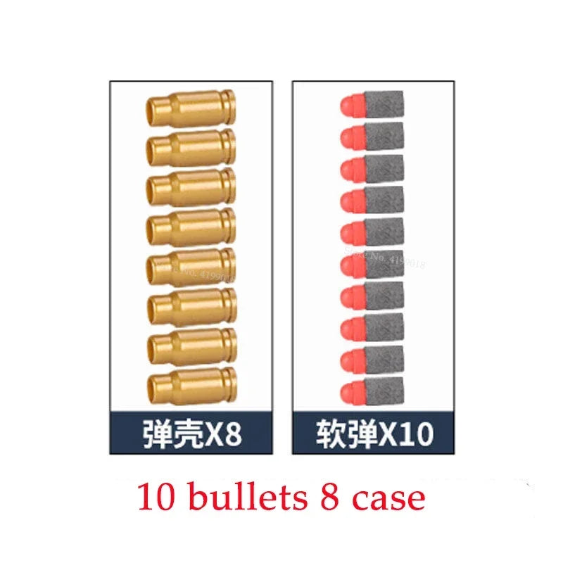 2025 New Shell Ejecting GLK M1911 Glock Airsoft Pistol Soft Bullet Toy Gun Weapon Children Armas Blaster Shoot Outdoor Game Boys
