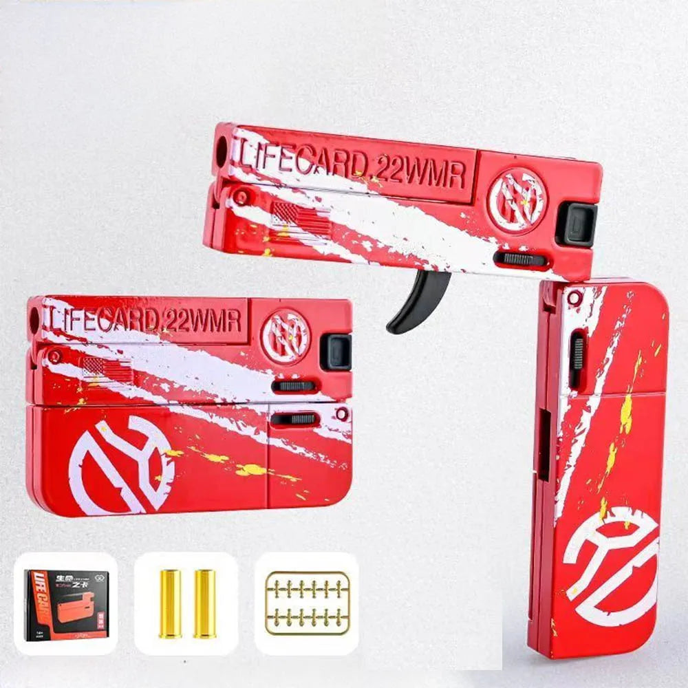 Life Card Toy Gun Mini Gun Toy For Boy Little Gun Look Real Age 8+ Birthday Gift Drop ship Shopify