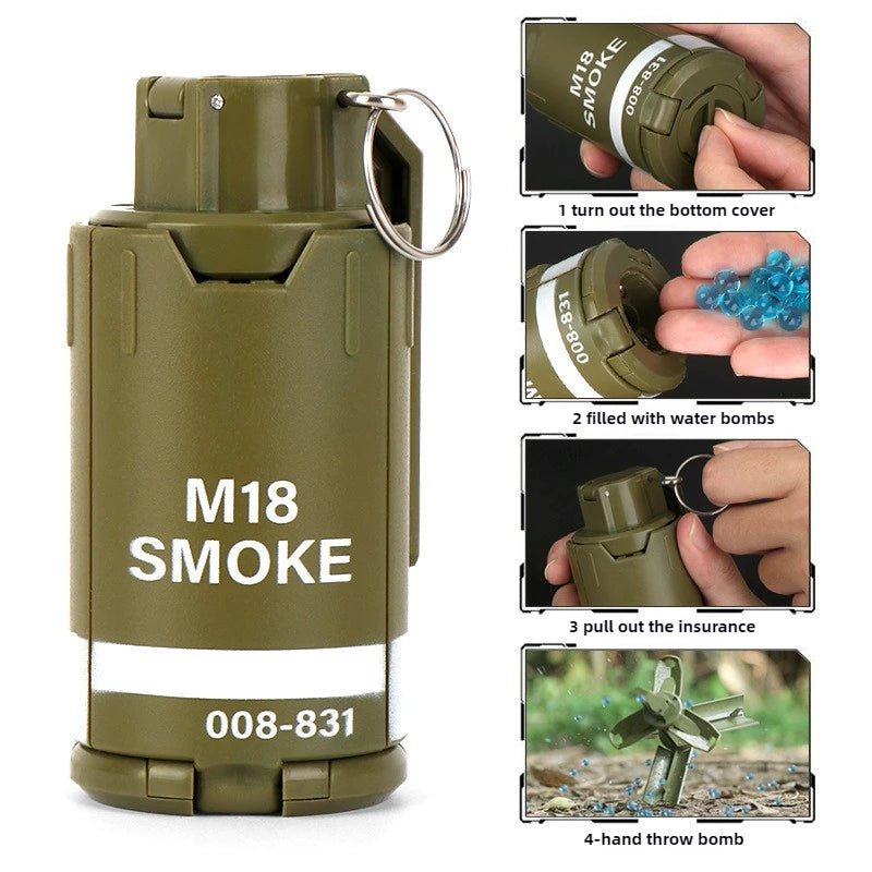 M18 Smoke VPN Ssive Hydrogel Grenade for Adults and Kids CSGO Outdoor Toys Perfect for Tactical Gaming Enthusiasts